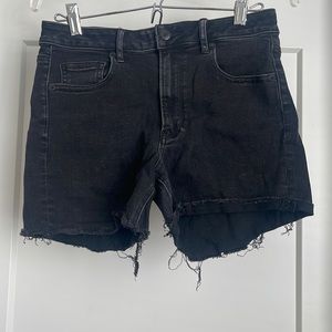 American Eagle Black Cut Off Shorts